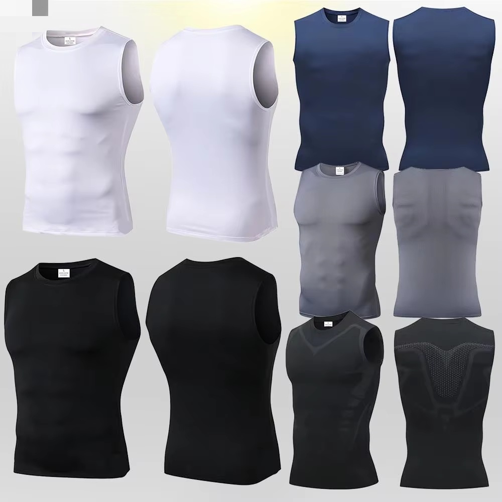 Aquatic Gym - Camiseta de Compressão Masculina para Academia,